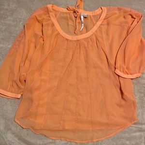 Orange blouse